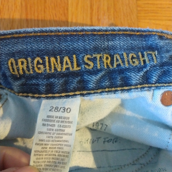 American Eagle Outfitters Aeo Jeans Original Straight 28/30 Jeans - Picture 5 of 9